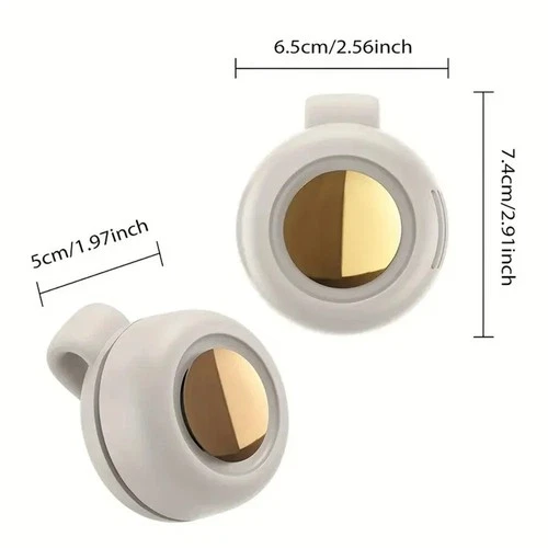 Portable Silent Mini Bladeless Fan Clip On Waist & Neck, Rechargeable 3 Speeds