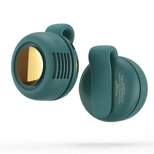 Portable Silent Mini Bladeless Fan Clip On Waist & Neck, Rechargeable 3 Speeds