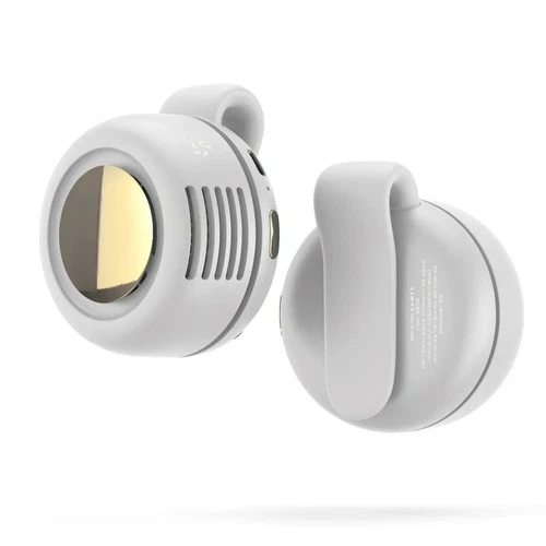 Portable Silent Mini Bladeless Fan Clip On Waist & Neck, Rechargeable 3 Speeds